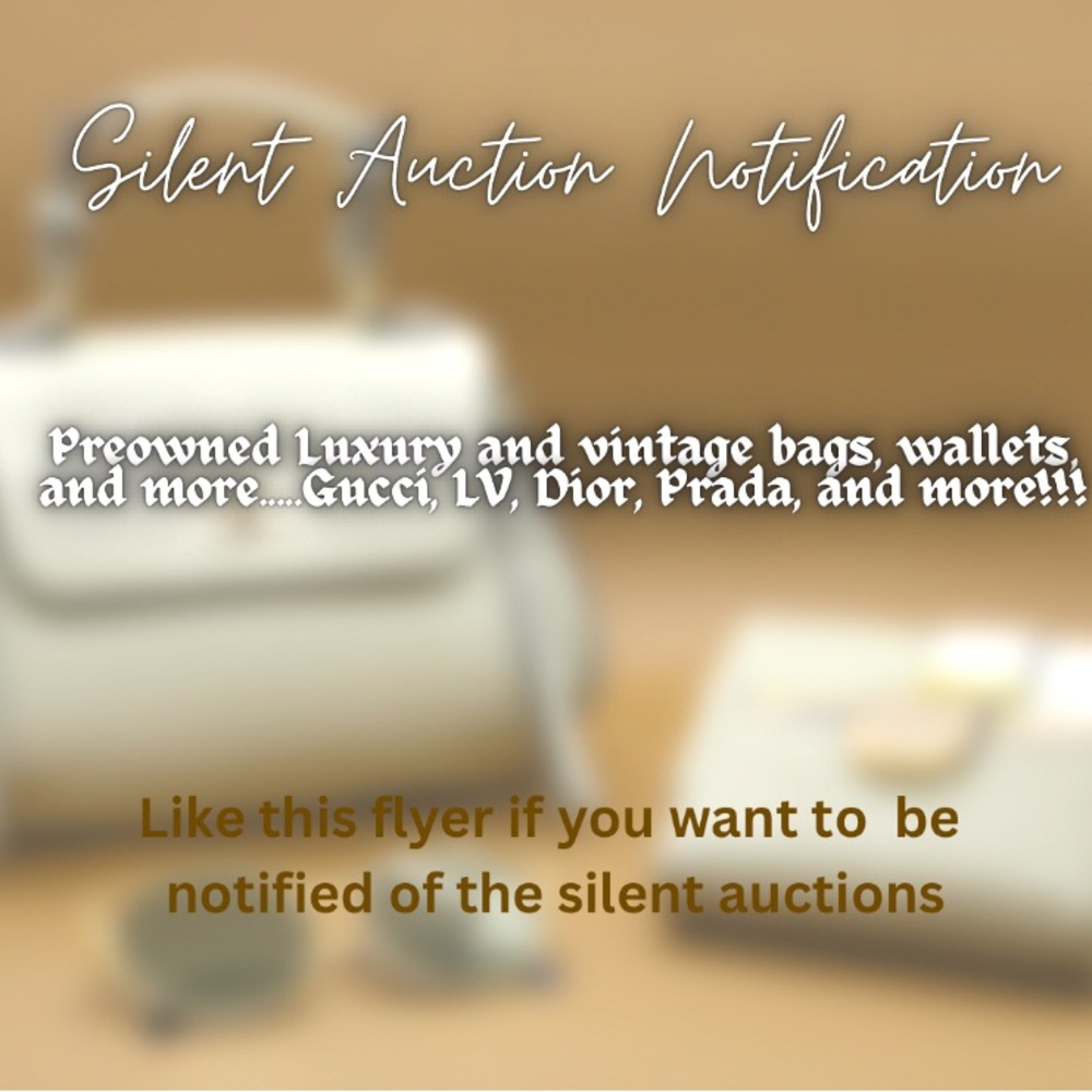 SILENT SHOW notification - Like if you want to be notified of silent auctions